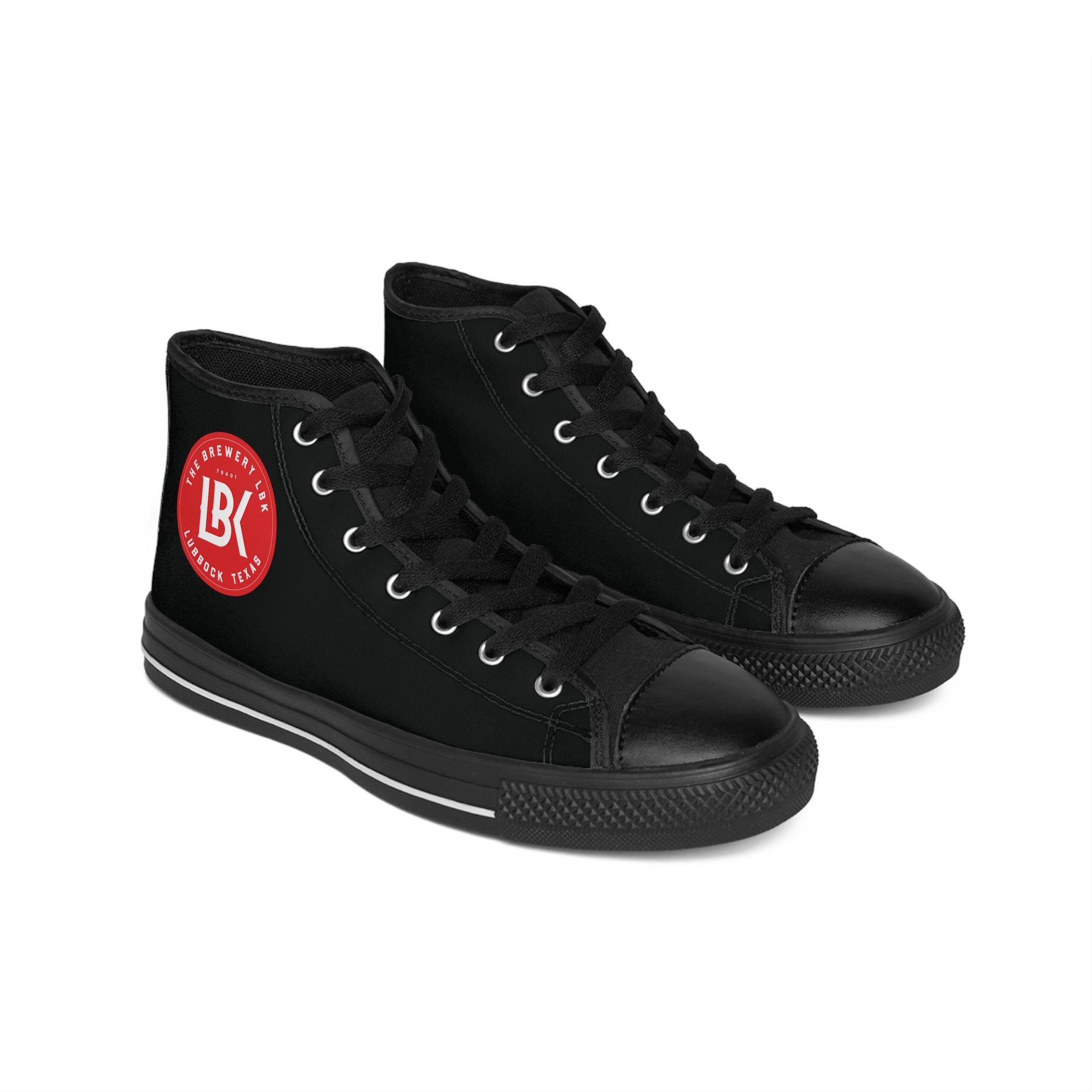 Brewery LBK Classic Black High-Top Sneakers