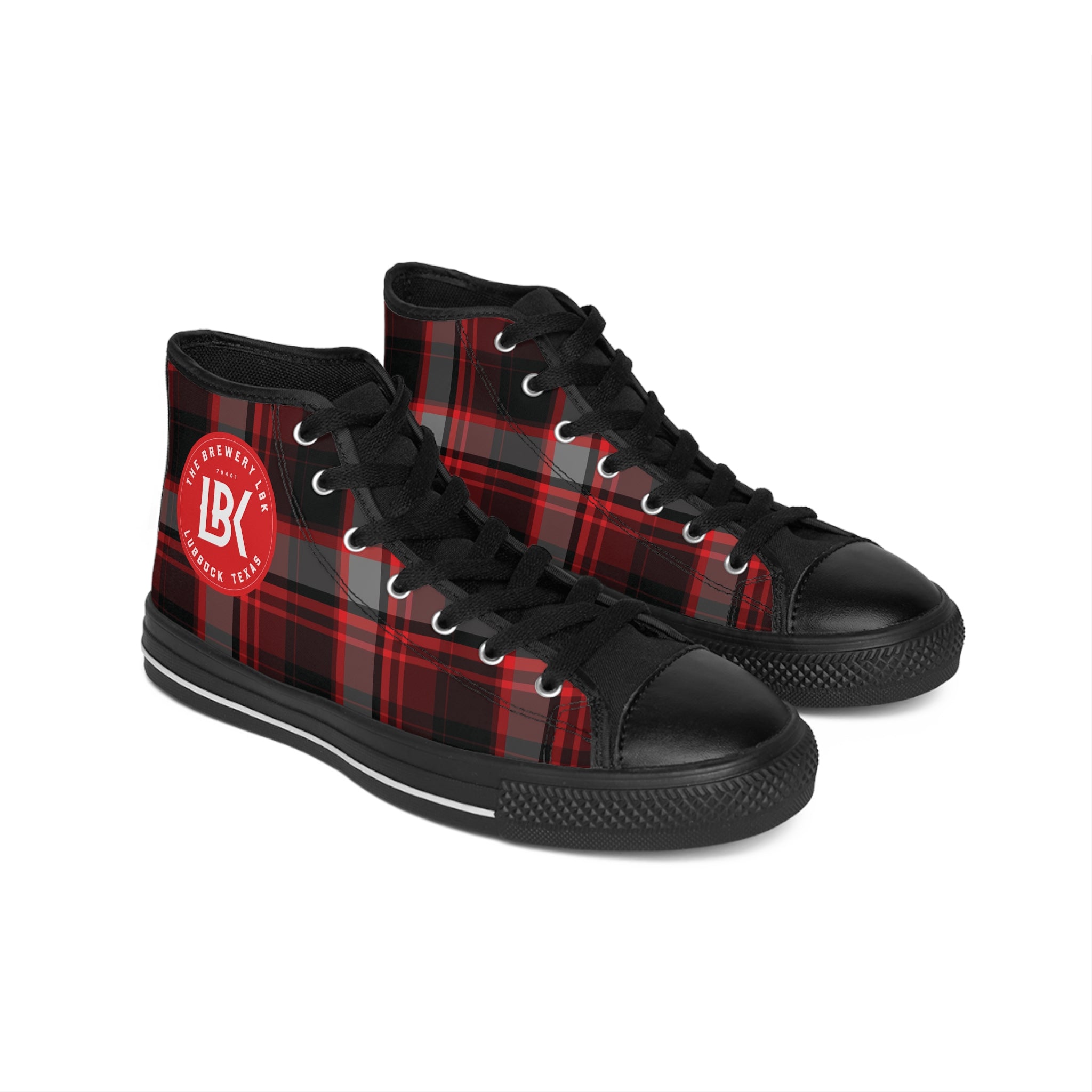 Brewery LBK Classic Tartan High-Top Sneakers
