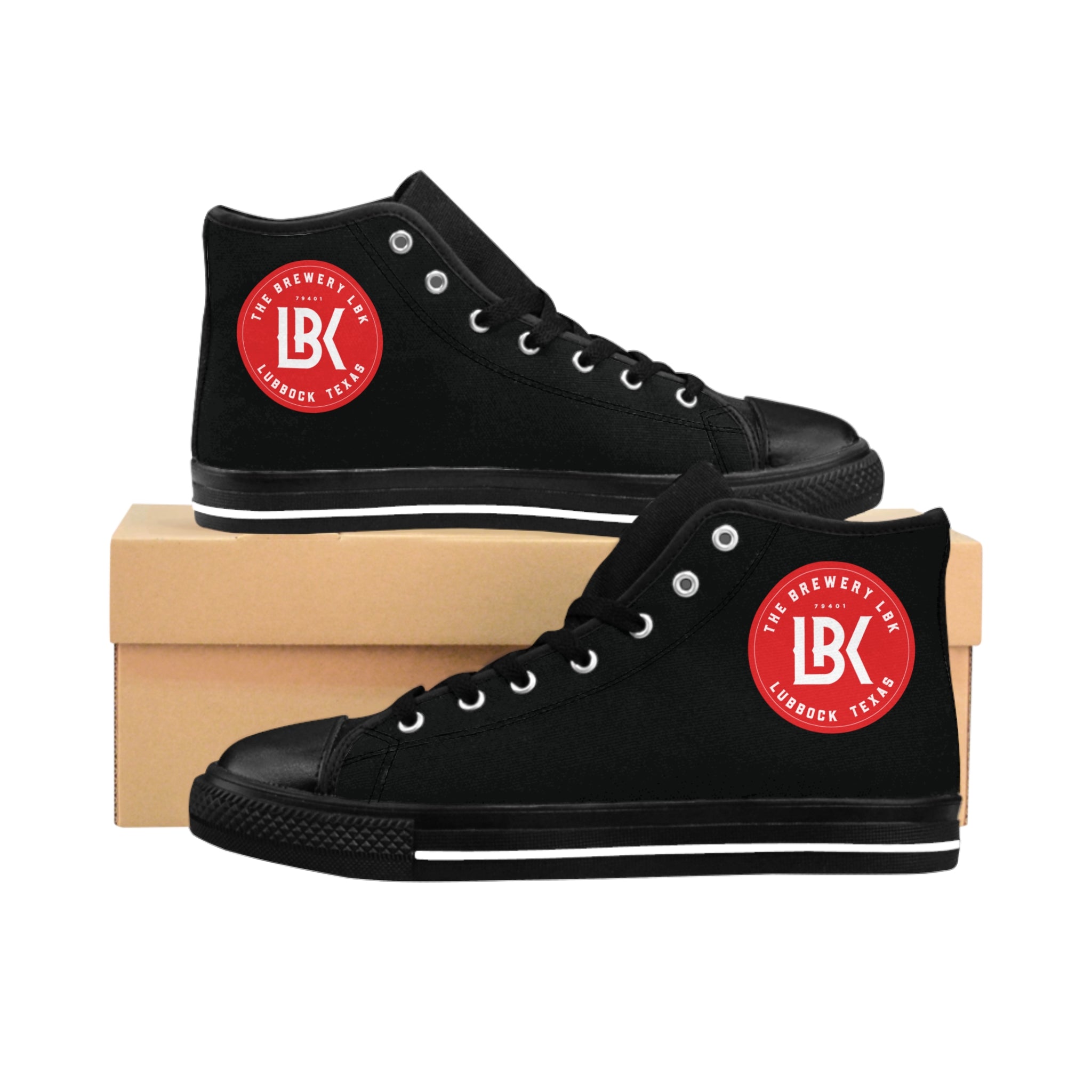 Brewery LBK Classic Black High-Top Sneakers