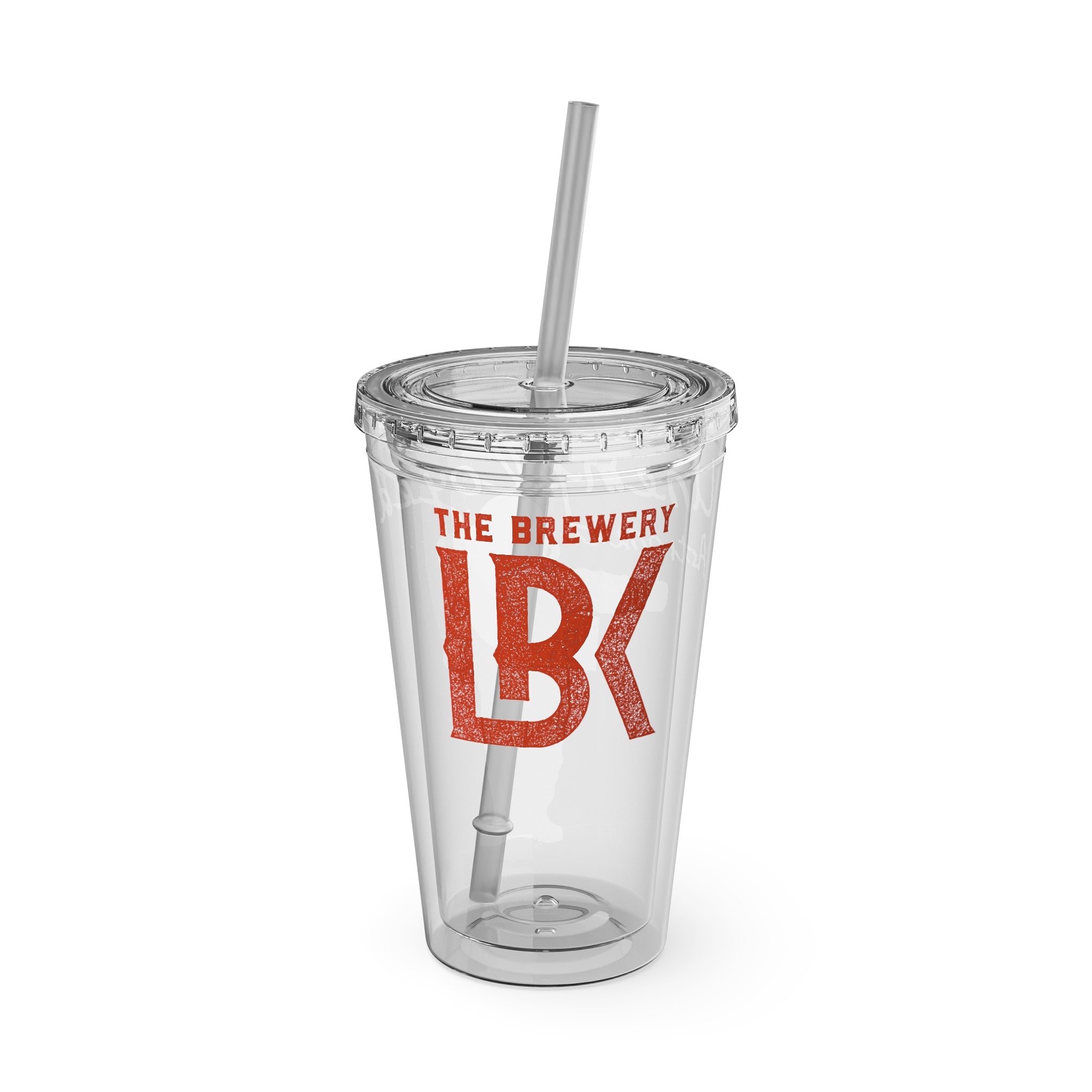 Unemployed Astronaut Tumbler 16oz — 'Unemployed Astronaut' Clear Travel Cup with Straw