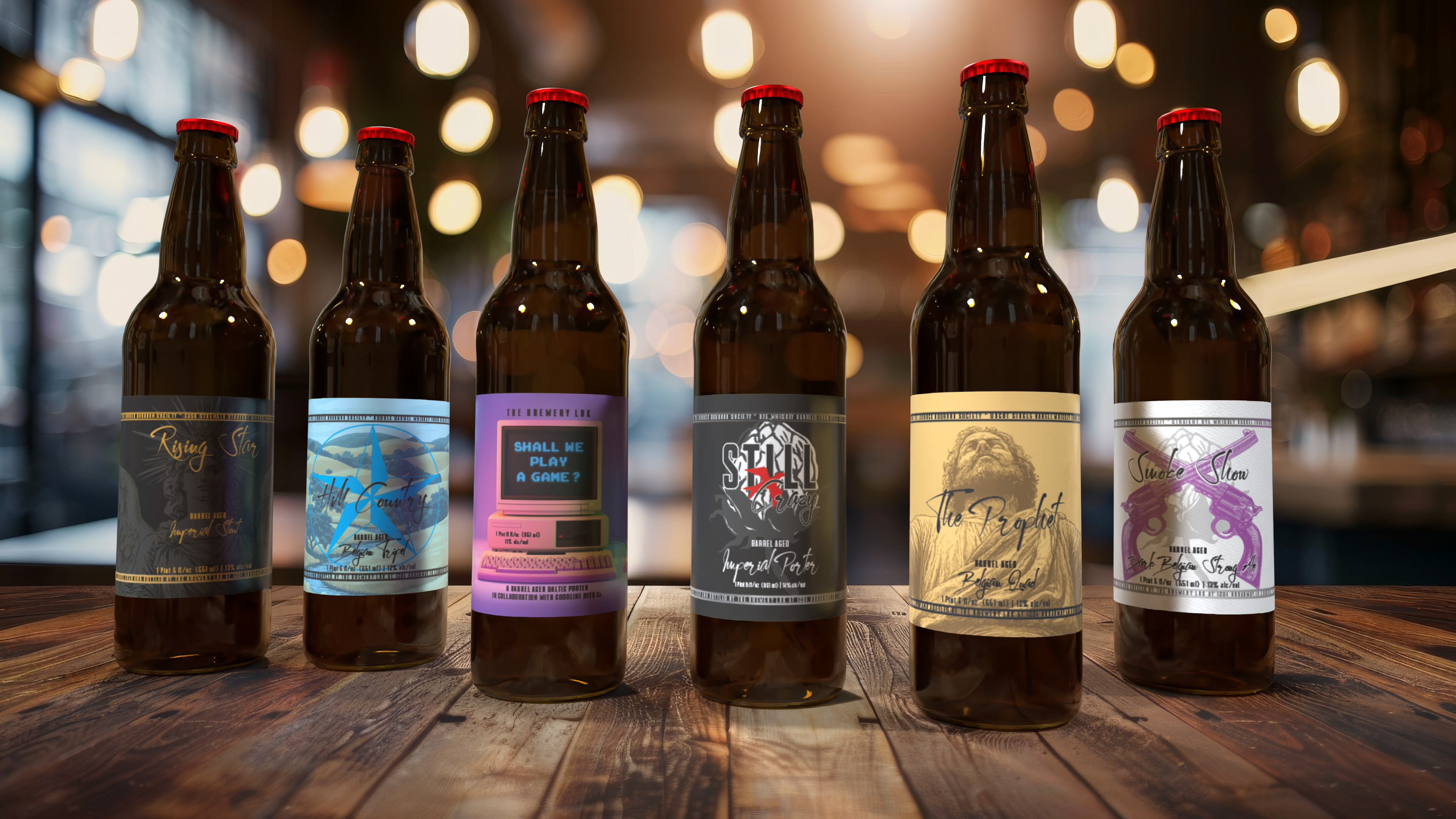 The Complete Set of 6 Barrel-Aged Bottles Gift Box