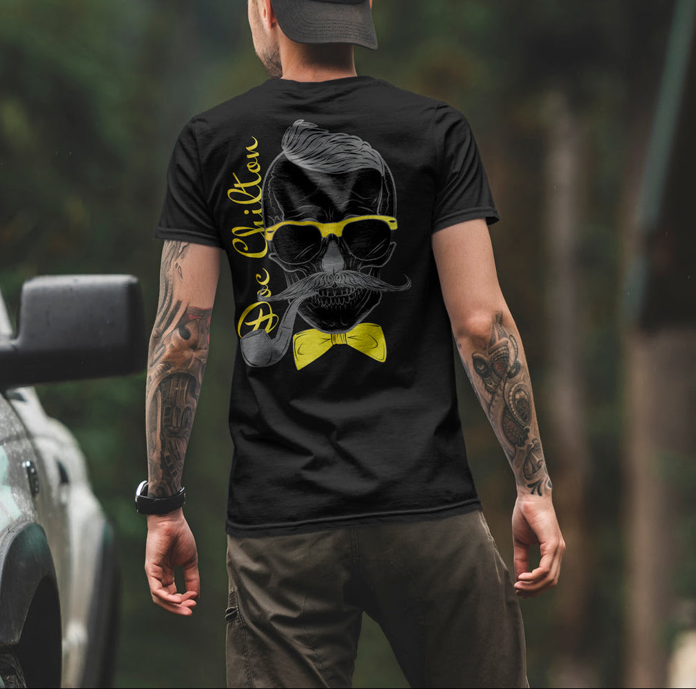 Brewery LBK Black T-Shirt with Yellow Doc Chilton