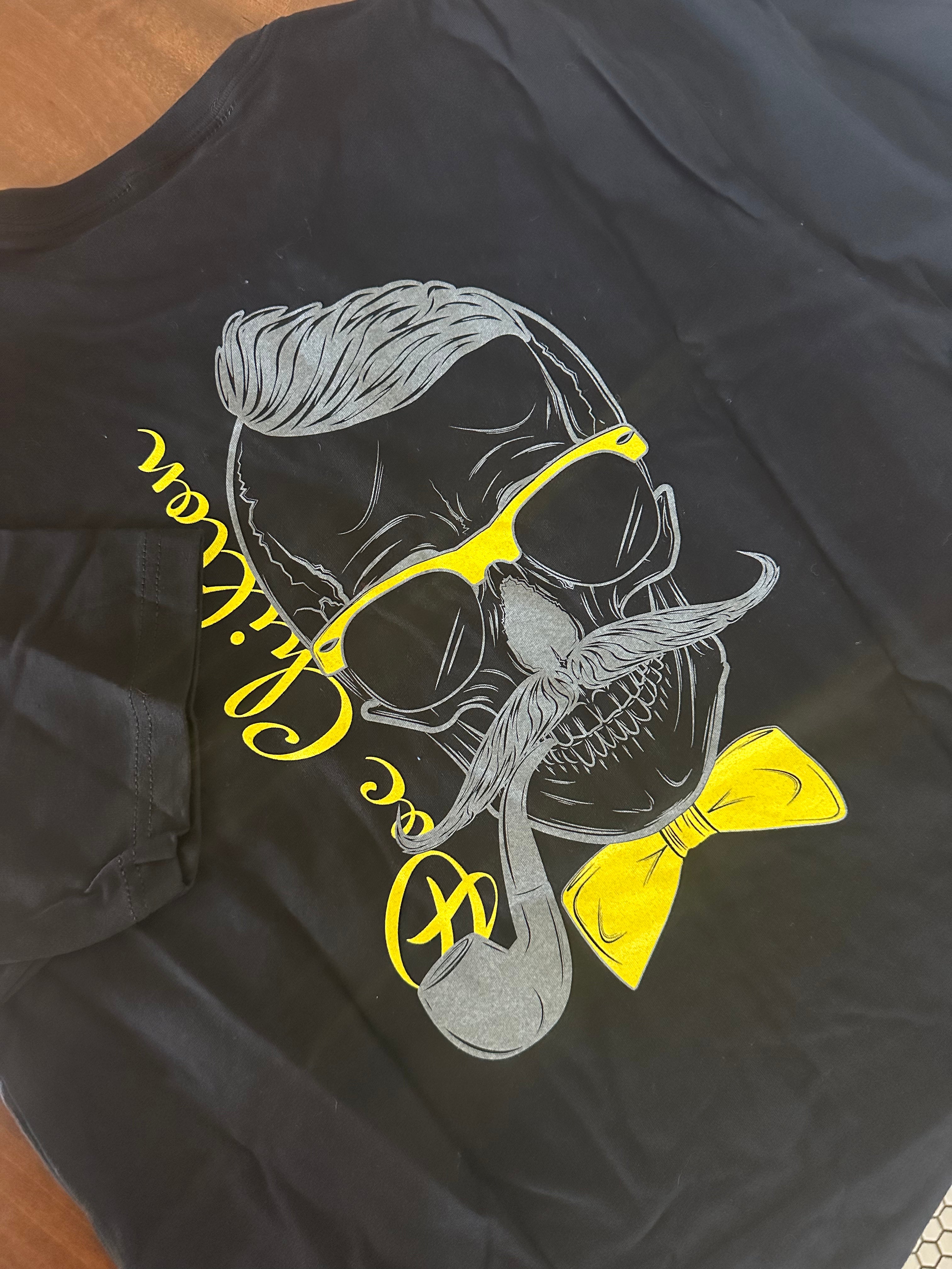 Brewery LBK Black T-Shirt with Yellow Doc Chilton