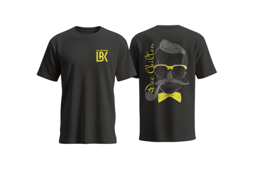 Brewery LBK Black T-Shirt with Yellow Doc Chilton