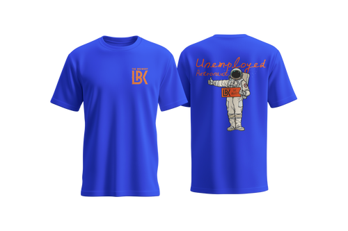 Brewery LBK Blue T-Shirt with Unemployed Astronaut